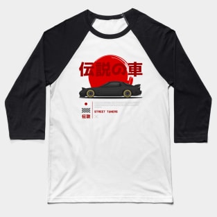 Street Tuners Black FD3s RX7 JDM Baseball T-Shirt